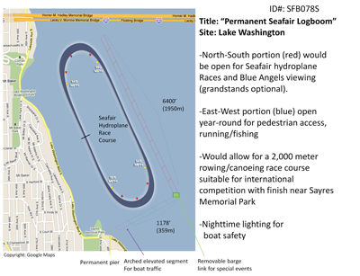 Permanent Seafair Logboom